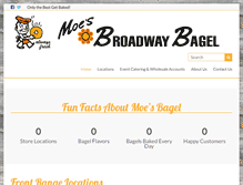 Tablet Screenshot of moesbagel.com